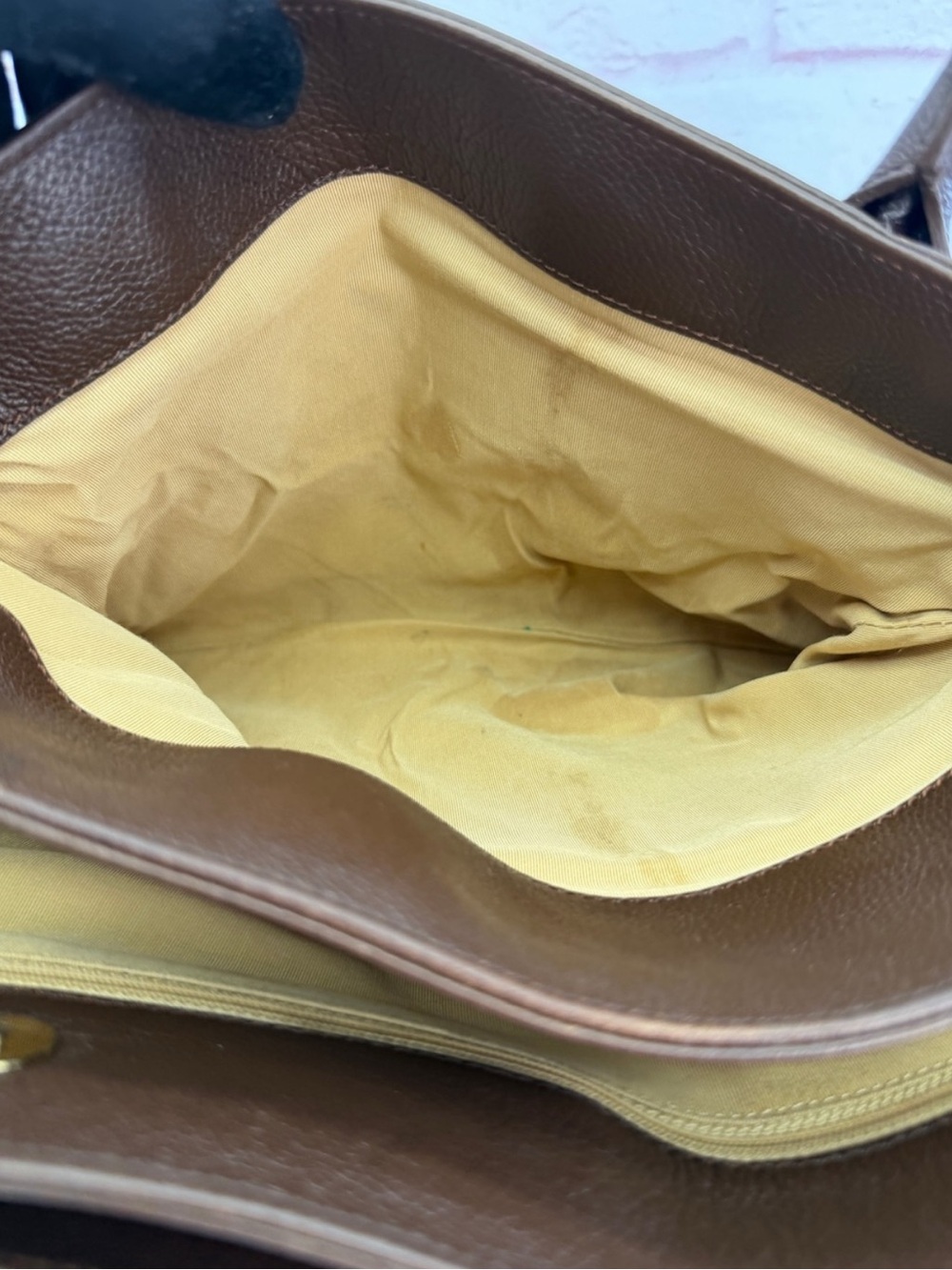 Authentic CHANEL Brown Leather Medium Cerf Tote with Gold CC Logo - Picture 12 of 16